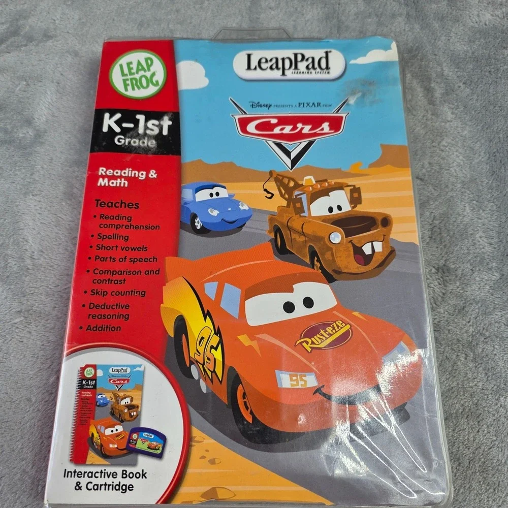 Leap Frog LeapPad Disney Cars K-1st Reading Math Game